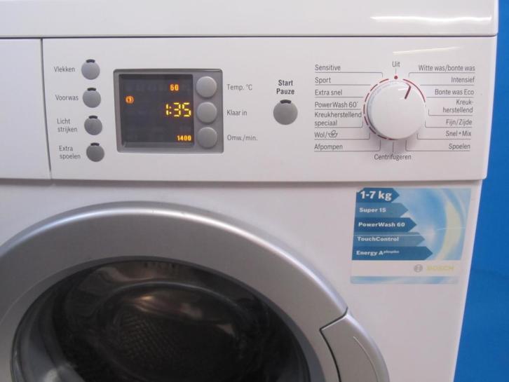 Jonge Bosch wasmachine 7 kg, 1400 toeren nu €199,-
